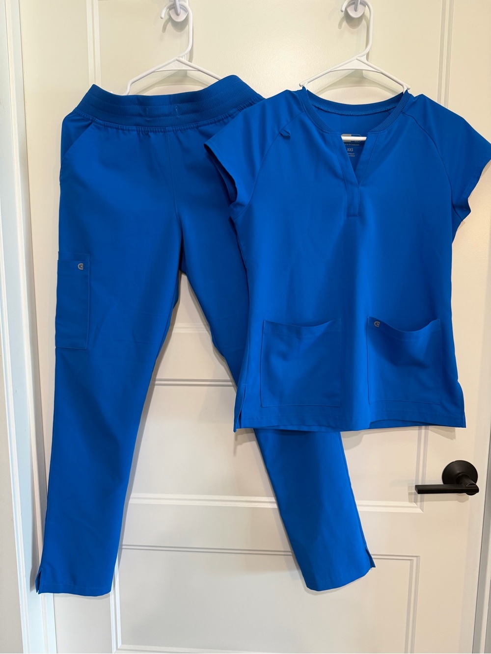 Koi Cureology Scrubs- Straight Leg Scrub Pants with Matching V-Neck Top